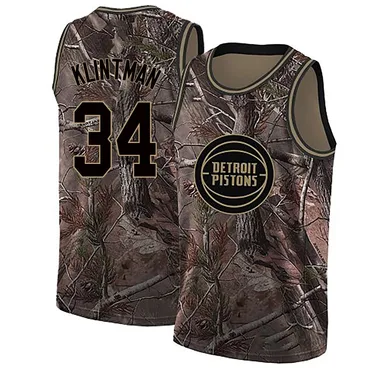 Swingman Camo Bobi Klintman Youth Detroit Pistons Nike Realtree Collection Jersey
