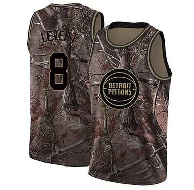 Swingman Camo Caris LeVert Men's Detroit Pistons Nike Realtree Collection Jersey