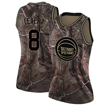 Swingman Camo Caris LeVert Women's Detroit Pistons Nike Realtree Collection Jersey
