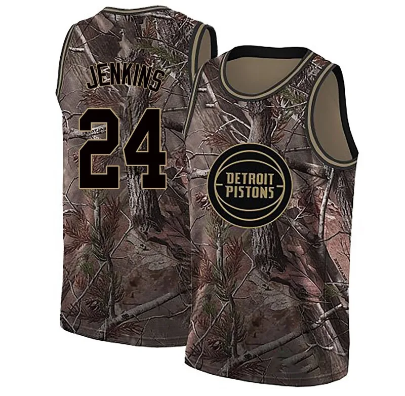 Swingman Camo Daniss Jenkins Youth Detroit Pistons Nike Realtree Collection Jersey