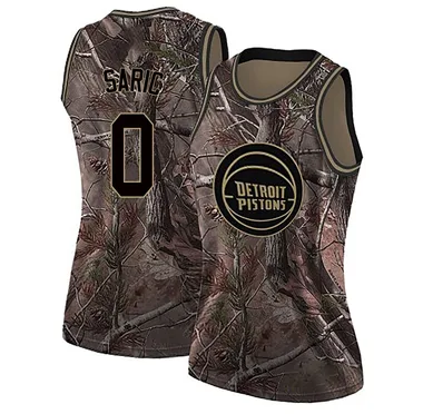 Swingman Camo Dario Saric Women's Detroit Pistons Nike Realtree Collection Jersey