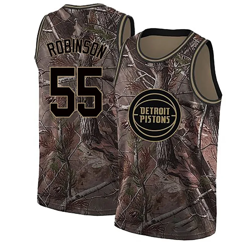 Swingman Camo Duncan Robinson Youth Detroit Pistons Nike Realtree Collection Jersey