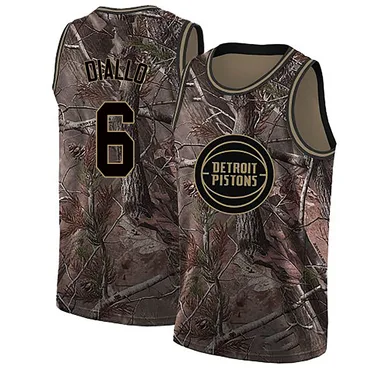Swingman Camo Hamidou Diallo Men's Detroit Pistons Nike Realtree Collection Jersey