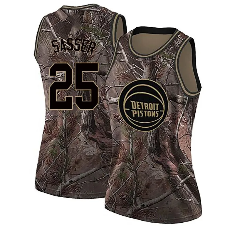 Swingman Camo Marcus Sasser Women's Detroit Pistons Nike Realtree Collection Jersey