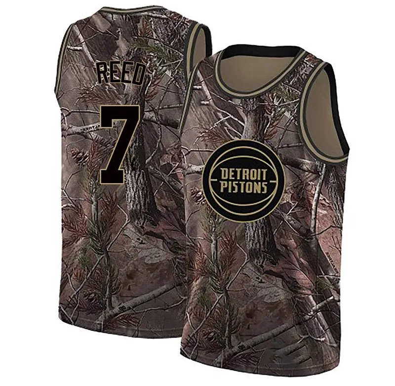 Swingman Camo Paul Reed Youth Detroit Pistons Nike Realtree Collection Jersey
