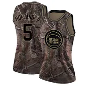 Swingman Camo Ronald Holland II Women's Detroit Pistons Nike Realtree Collection Jersey