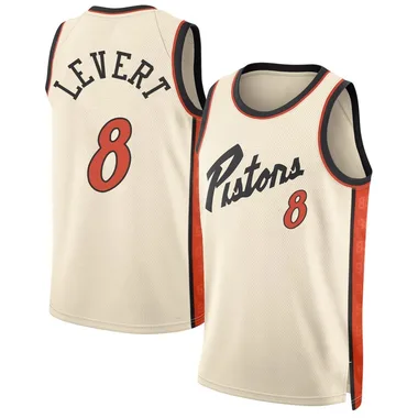 Swingman Caris LeVert Men's Detroit Pistons Nike Tan 2024/25 City Edition Jersey