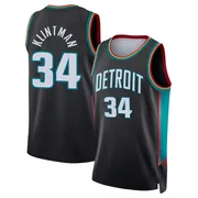 Swingman Charcoal Bobi Klintman Youth Detroit Pistons Nike 2025/26 City Edition Jersey
