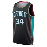 Swingman Charcoal Bobi Klintman Youth Detroit Pistons Nike 2025/26 City Edition Jersey