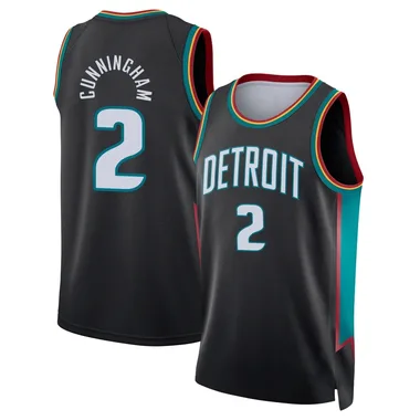 Swingman Charcoal Cade Cunningham Youth Detroit Pistons Nike 2025/26 City Edition Jersey