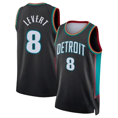 Swingman Charcoal Caris LeVert Men's Detroit Pistons Nike 2025/26 City Edition Jersey