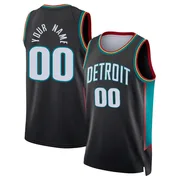 Swingman Charcoal Custom Youth Detroit Pistons Nike 2025/26 City Edition Jersey