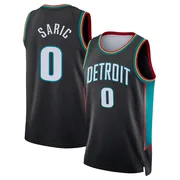 Swingman Charcoal Dario Saric Men's Detroit Pistons Nike 2025/26 City Edition Jersey