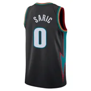Swingman Charcoal Dario Saric Men's Detroit Pistons Nike 2025/26 City Edition Jersey