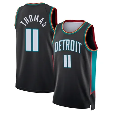 Swingman Charcoal Isiah Thomas Men's Detroit Pistons Nike 2025/26 City Edition Jersey