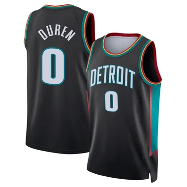 Swingman Charcoal Jalen Duren Men's Detroit Pistons Nike 2025/26 City Edition Jersey