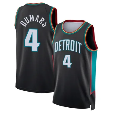 Swingman Charcoal Joe Dumars Men's Detroit Pistons Nike 2025/26 City Edition Jersey