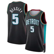 Swingman Charcoal Malik Beasley Youth Detroit Pistons Nike 2025/26 City Edition Jersey