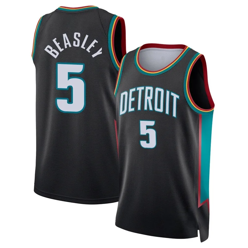 Swingman Charcoal Malik Beasley Youth Detroit Pistons Nike 2025/26 City Edition Jersey