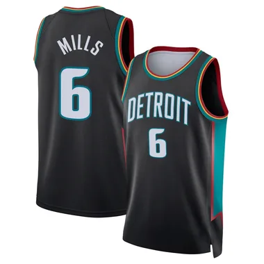 Swingman Charcoal Terry Mills Men's Detroit Pistons Nike 2025/26 City Edition Jersey