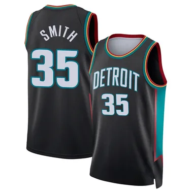 Swingman Charcoal Tolu Smith Men's Detroit Pistons Nike 2025/26 City Edition Jersey
