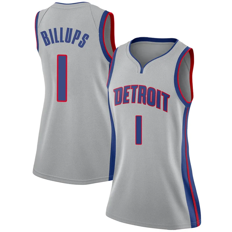 Swingman Chauncey Billups Women's Detroit Pistons Nike Silver Jersey - Statement Edition