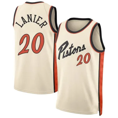 Swingman Chaz Lanier Men's Detroit Pistons Nike Tan 2024/25 City Edition Jersey