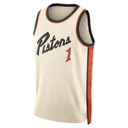 Swingman Colby Jones Youth Detroit Pistons Nike Tan 2024/25 City Edition Jersey