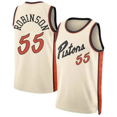 Swingman Duncan Robinson Men's Detroit Pistons Nike Tan 2024/25 City Edition Jersey