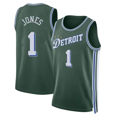 Swingman Green Colby Jones Men's Detroit Pistons Nike 2022/23 City Edition Jersey