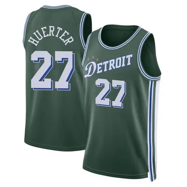Swingman Green Kevin Huerter Men's Detroit Pistons Nike 2022/23 City Edition Jersey