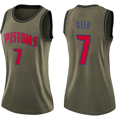 Swingman Green Paul Reed Women's Detroit Pistons Nike Salute to Service Jersey