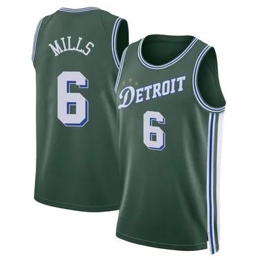 Swingman Green Terry Mills Men's Detroit Pistons Nike 2022/23 City Edition Jersey