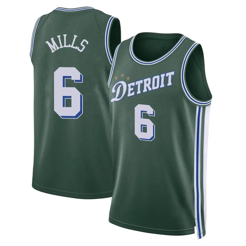 Swingman Green Terry Mills Men's Detroit Pistons Nike 2022/23 City Edition Jersey