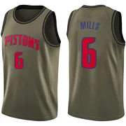 Swingman Green Terry Mills Youth Detroit Pistons Nike Salute to Service Jersey