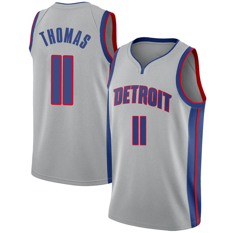 Swingman Isiah Thomas Youth Detroit Pistons Nike Silver Jersey - Statement Edition