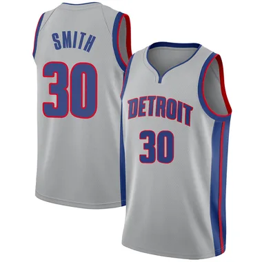 Swingman Joe Smith Youth Detroit Pistons Nike Silver Jersey - Statement Edition