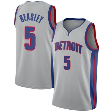 Swingman Malik Beasley Youth Detroit Pistons Nike Silver Jersey - Statement Edition