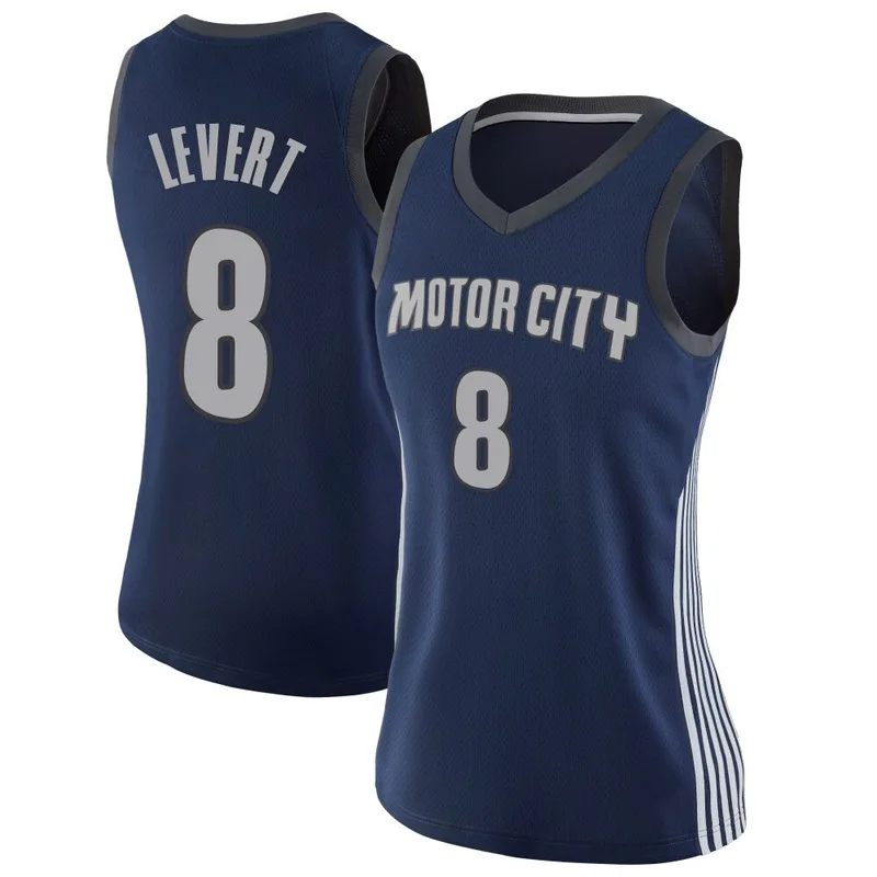 Swingman Navy Caris LeVert Women's Detroit Pistons Nike Jersey - City Edition
