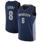 Swingman Navy Caris LeVert Youth Detroit Pistons Nike Jersey - City Edition