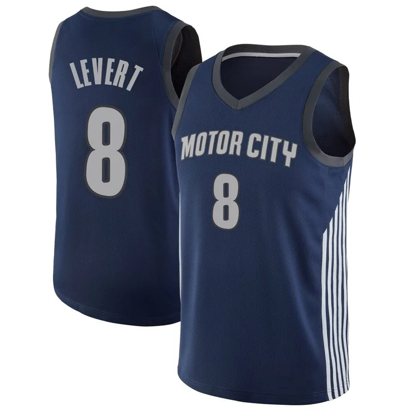 Swingman Navy Caris LeVert Youth Detroit Pistons Nike Jersey - City Edition