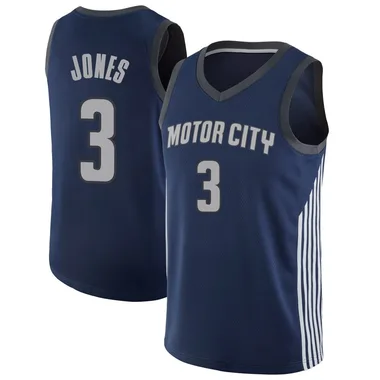 Swingman Navy Isaac Jones Youth Detroit Pistons Nike Jersey - City Edition