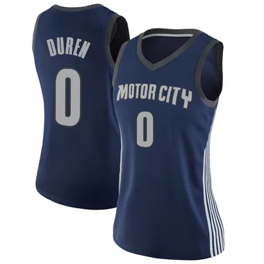 Swingman Navy Jalen Duren Women's Detroit Pistons Nike Jersey - City Edition