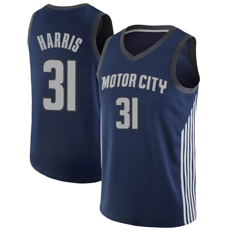 Swingman Navy Joe Harris Men's Detroit Pistons Nike Jersey - City Edition