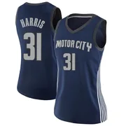 Swingman Navy Joe Harris Women's Detroit Pistons Nike Jersey - City Edition
