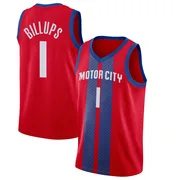 Swingman Red Chauncey Billups Men's Detroit Pistons Nike 2019/20 Finished Jersey - City Edition