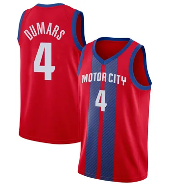 Swingman Red Joe Dumars Youth Detroit Pistons Nike 2019/20 Finished Jersey - City Edition