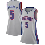 Swingman Ronald Holland II Women's Detroit Pistons Nike Silver Jersey - Statement Edition