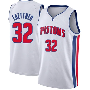 Swingman White Christian Laettner Youth Detroit Pistons Nike Jersey - Association Edition