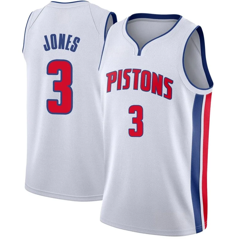 Swingman White Isaac Jones Youth Detroit Pistons Nike Jersey - Association Edition